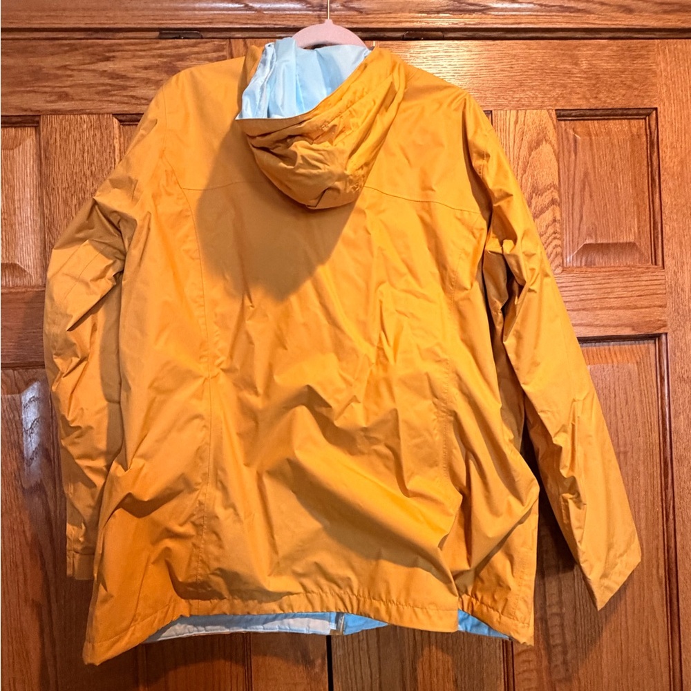 Columbia Bright Yellow Hooded Rain Jacket - Picture 2 of 6